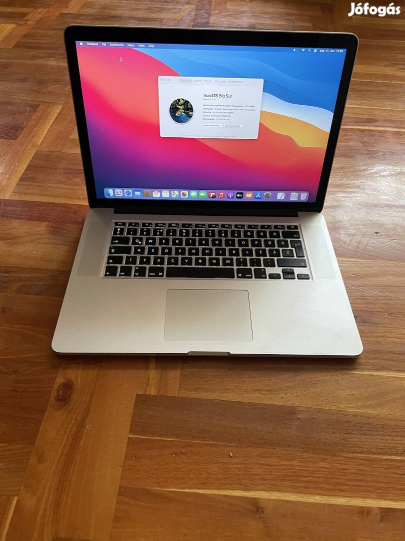 Macbook Pro 2013 vége 15 hüvelyk