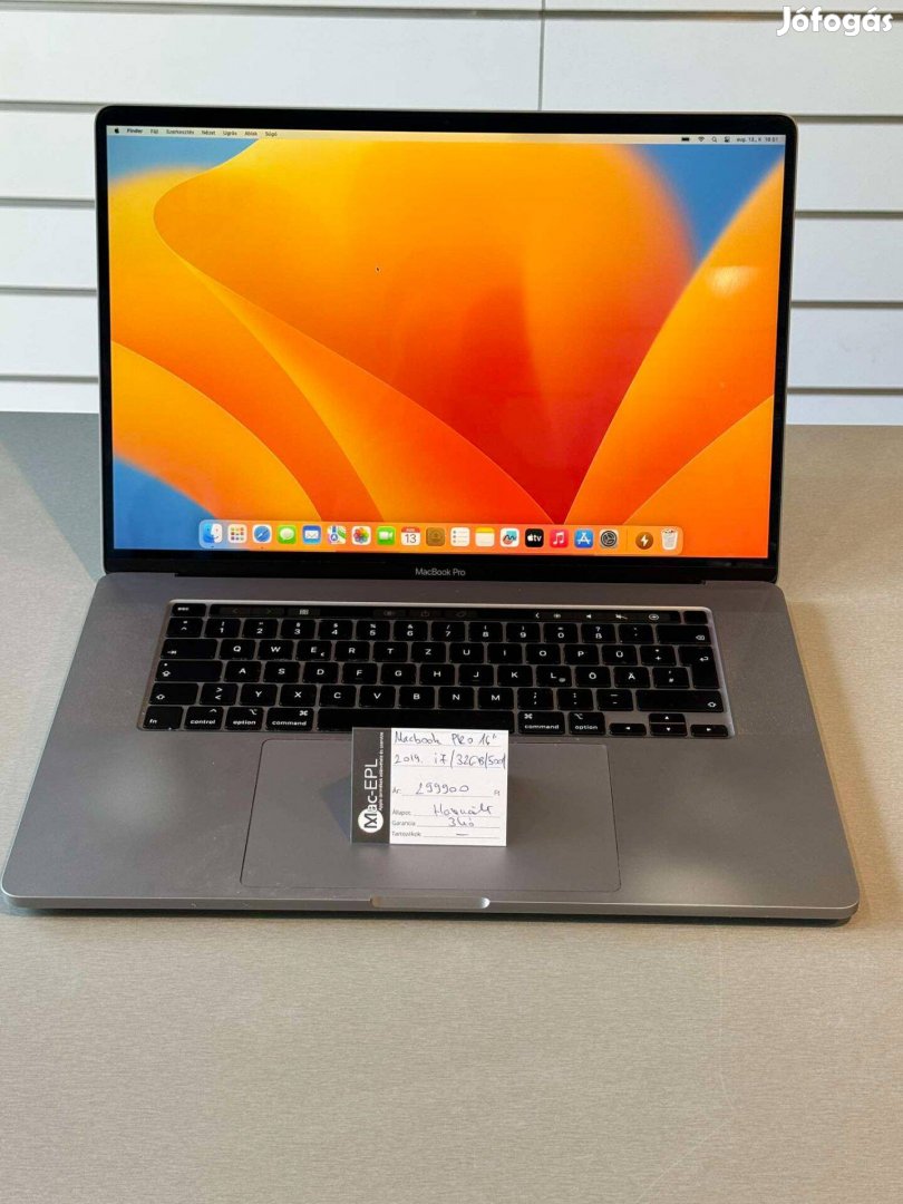 Macbook Pro 2019 16 i7 32 GB 500GB SSD