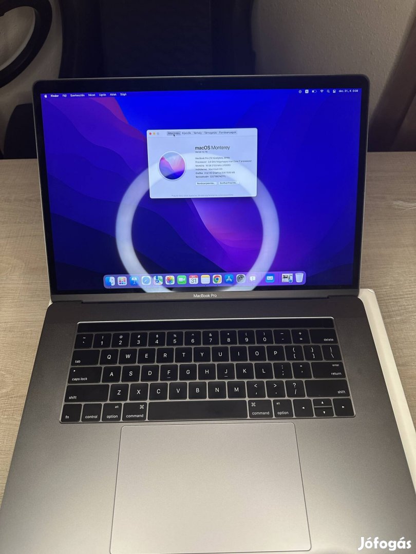 Macbook Pro '15 - i7 - 16GB RAM - 256SSD - Intel HD 530