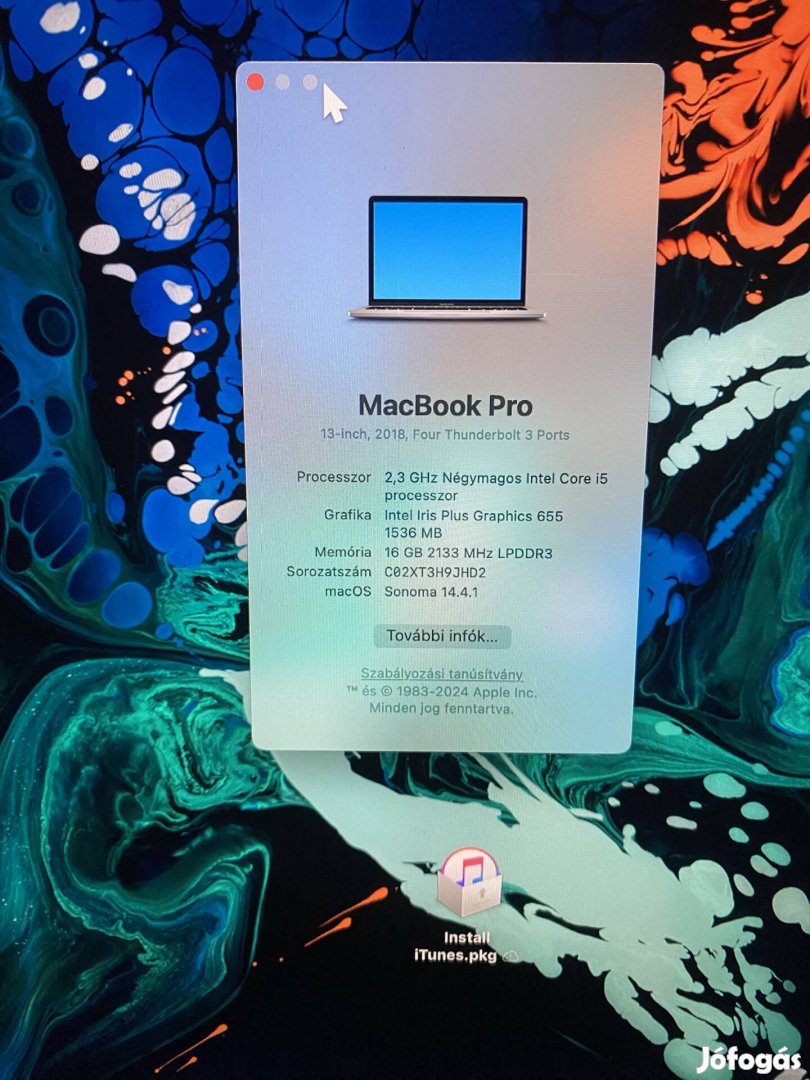 Macbook pro 13' 2018 