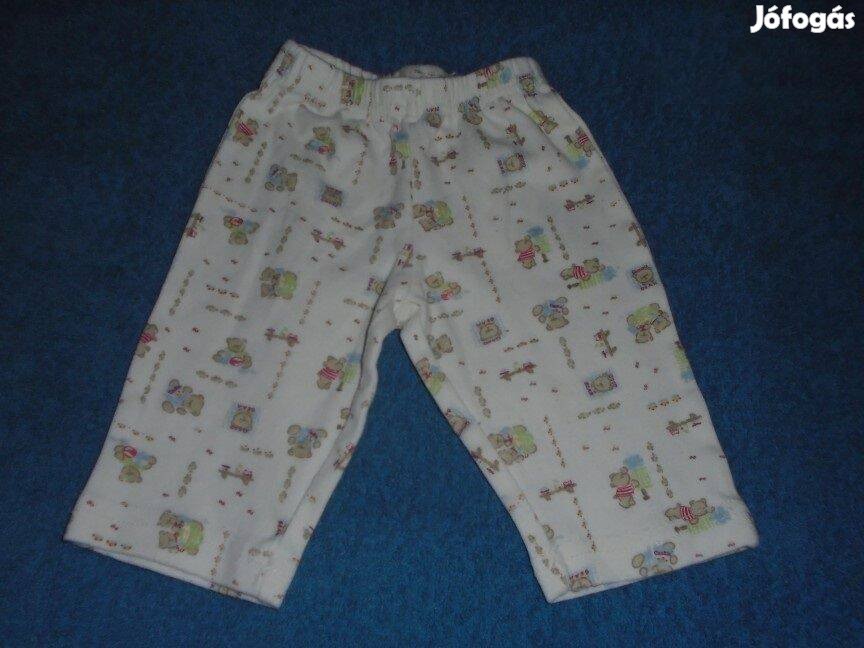 Maci mintás pamut nadrág 3-6 hó méret 68