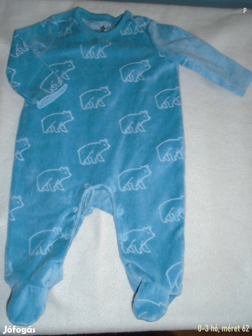 Maci mintás rugdalózó 0-3 hó méret 62