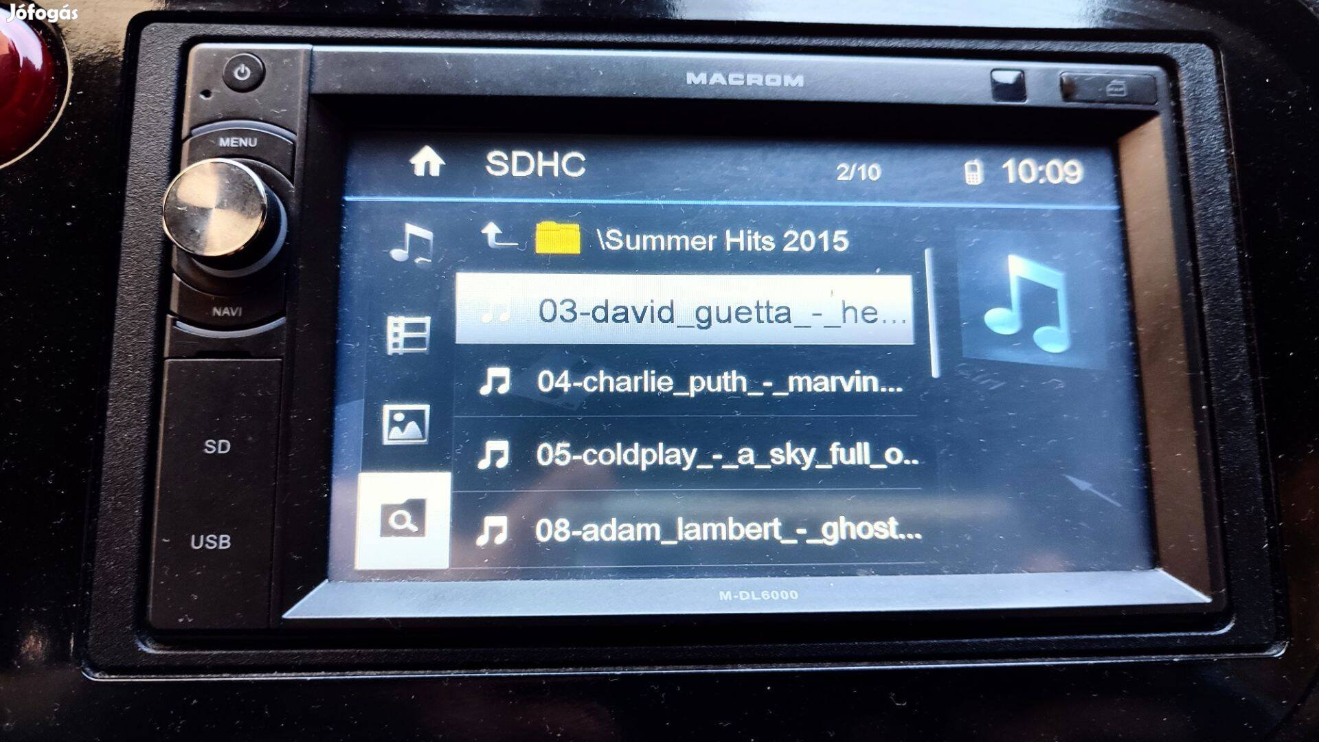 Macrom M-DL6000 2 dines fejegység jogtiszta Igo navigációval