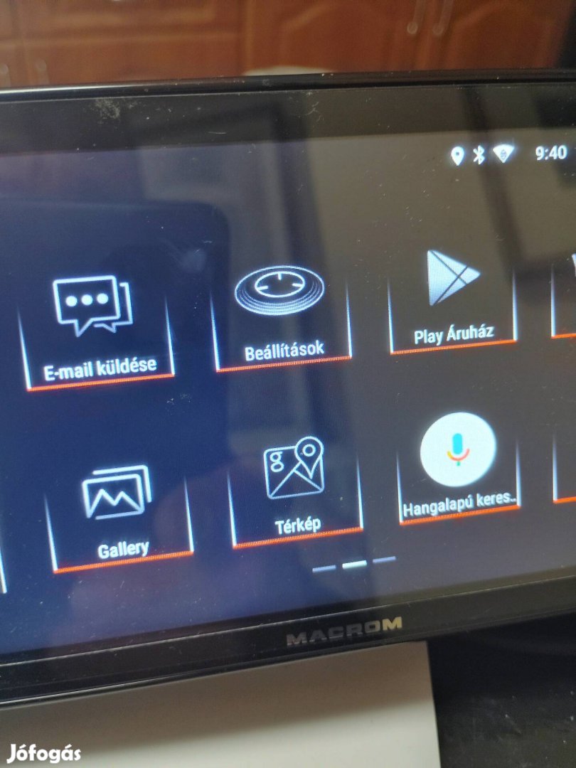 Macrom fejegység wifi Bluetooth Google stb 