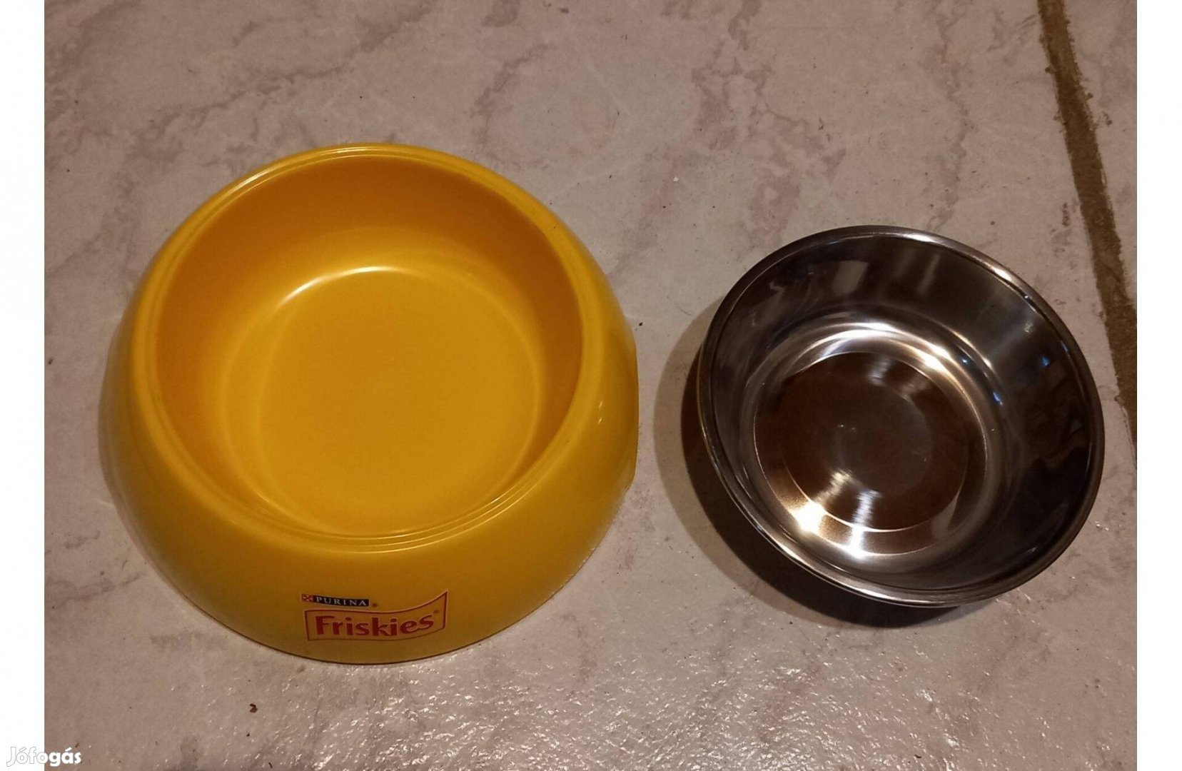 Macska, Cica tál - rozsdamentes acélból+ műanyagból 6 db - Új