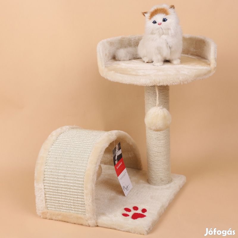 Macskabútor, macskafa 45cm (ST085-BEIGE) kaparófa