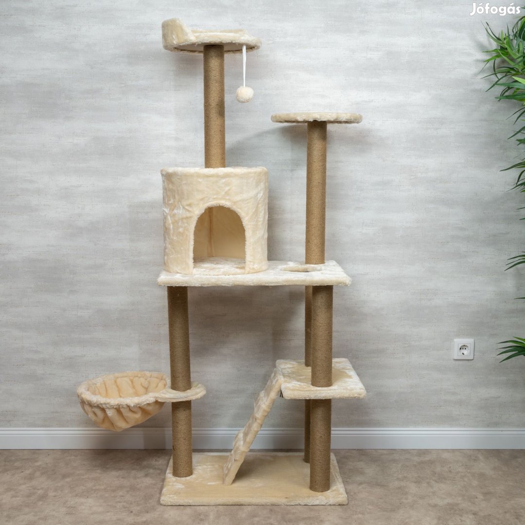 Macskabútor, macskafa sokszintes 150cm világosbarna (ST083-BEIGE)