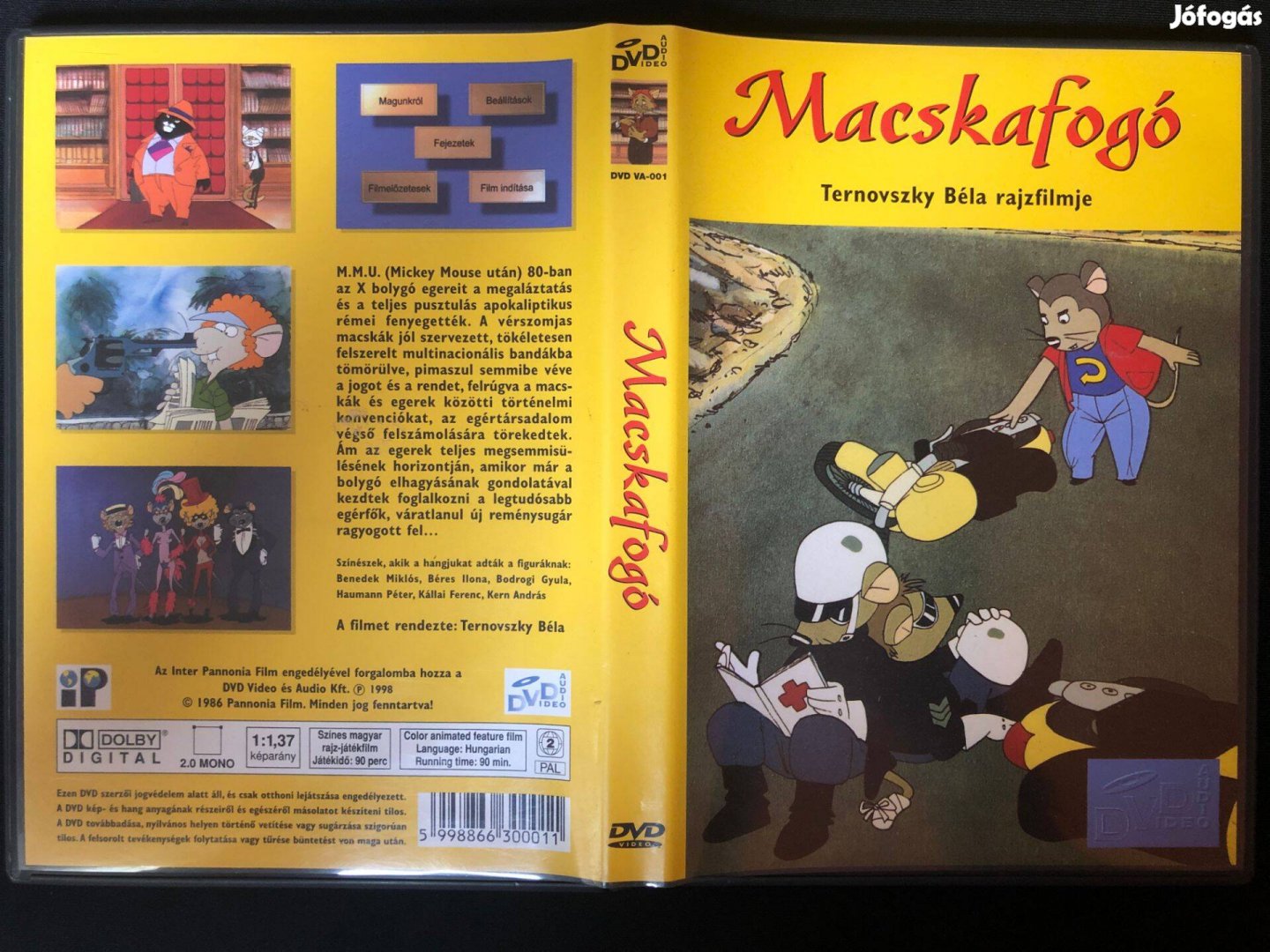Macskafogó DVD (ritkaság, eredeti felújítatlan változat)