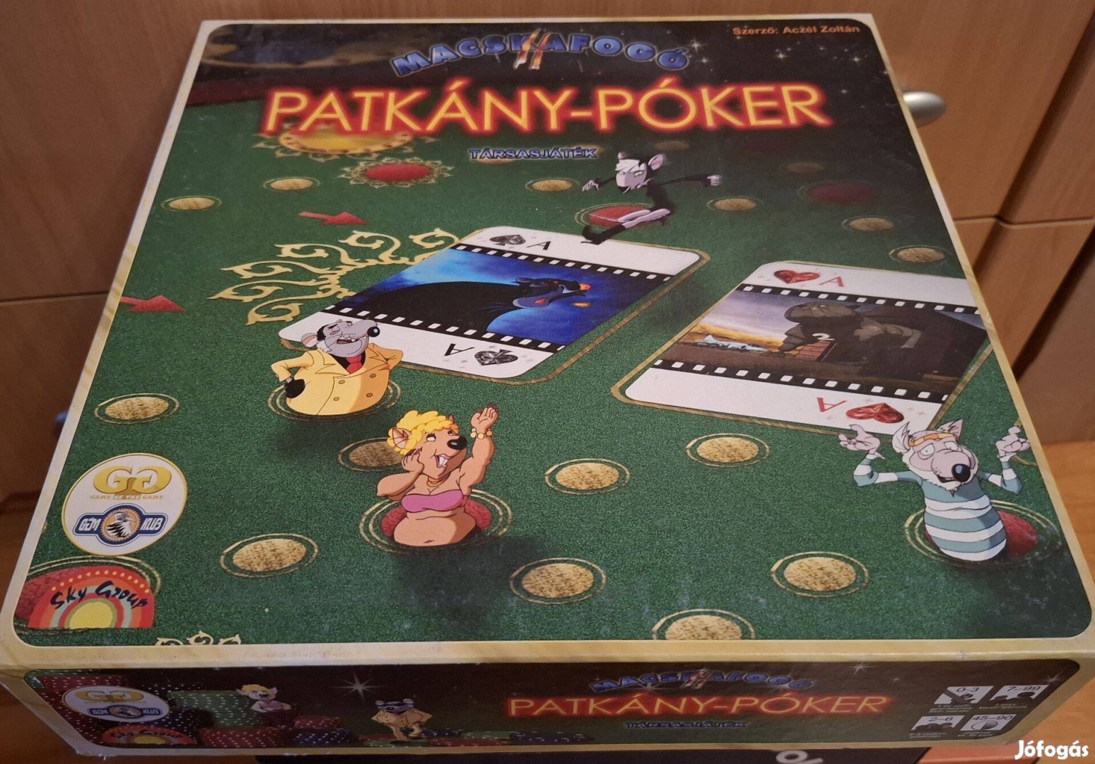 Macskafogó Patkány-Póker társasjáték új állapotban