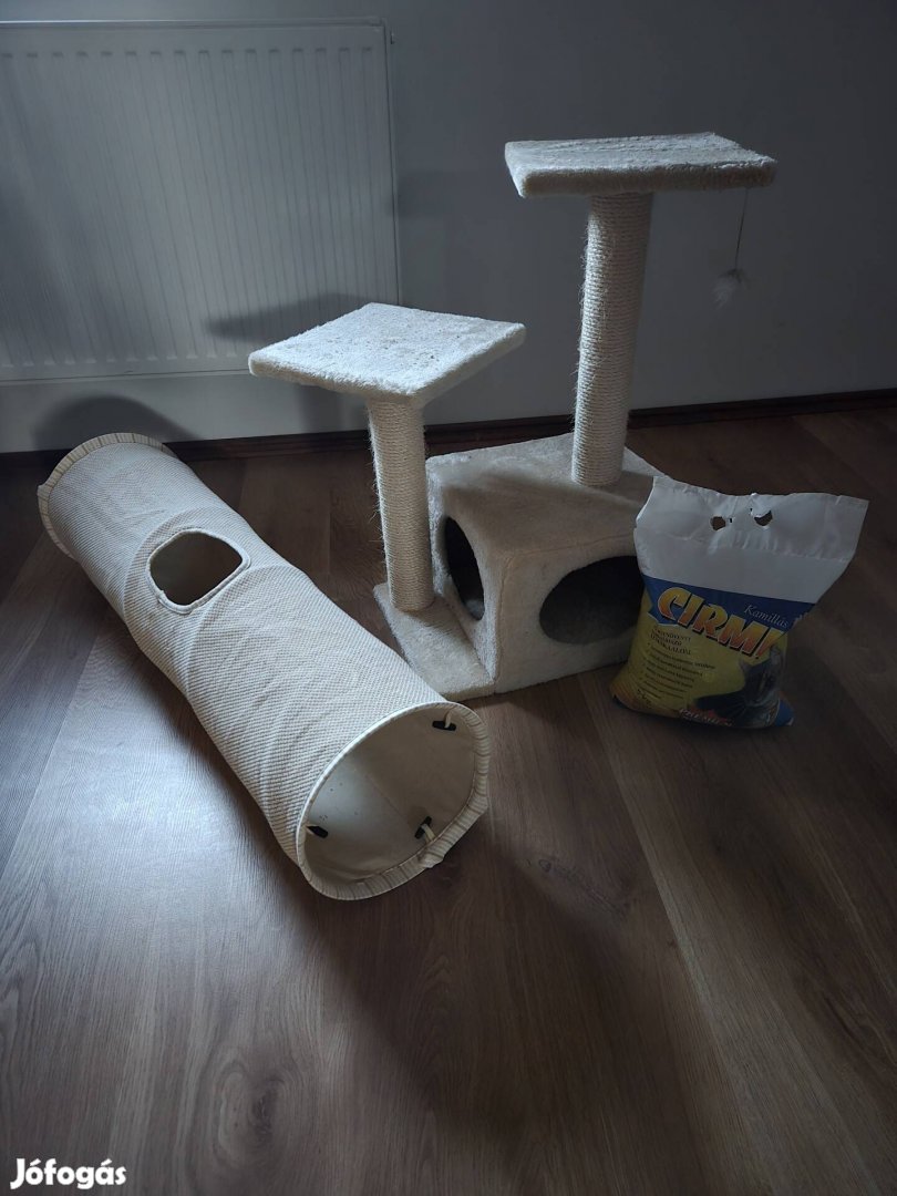 Macskajátékalomanyag