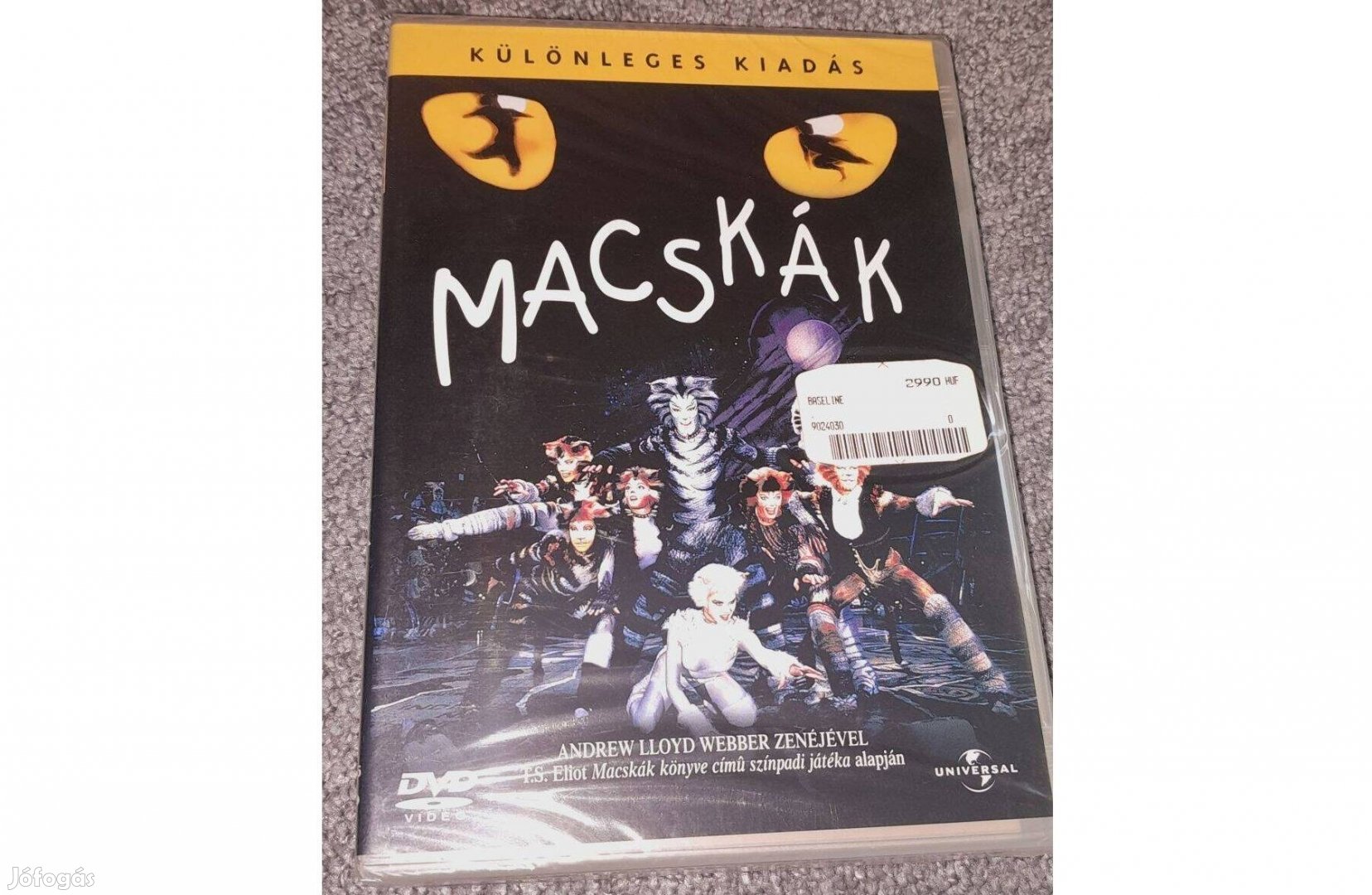 Macskák DVD (1998) Új, Fóliás, duplalemezes kiadás