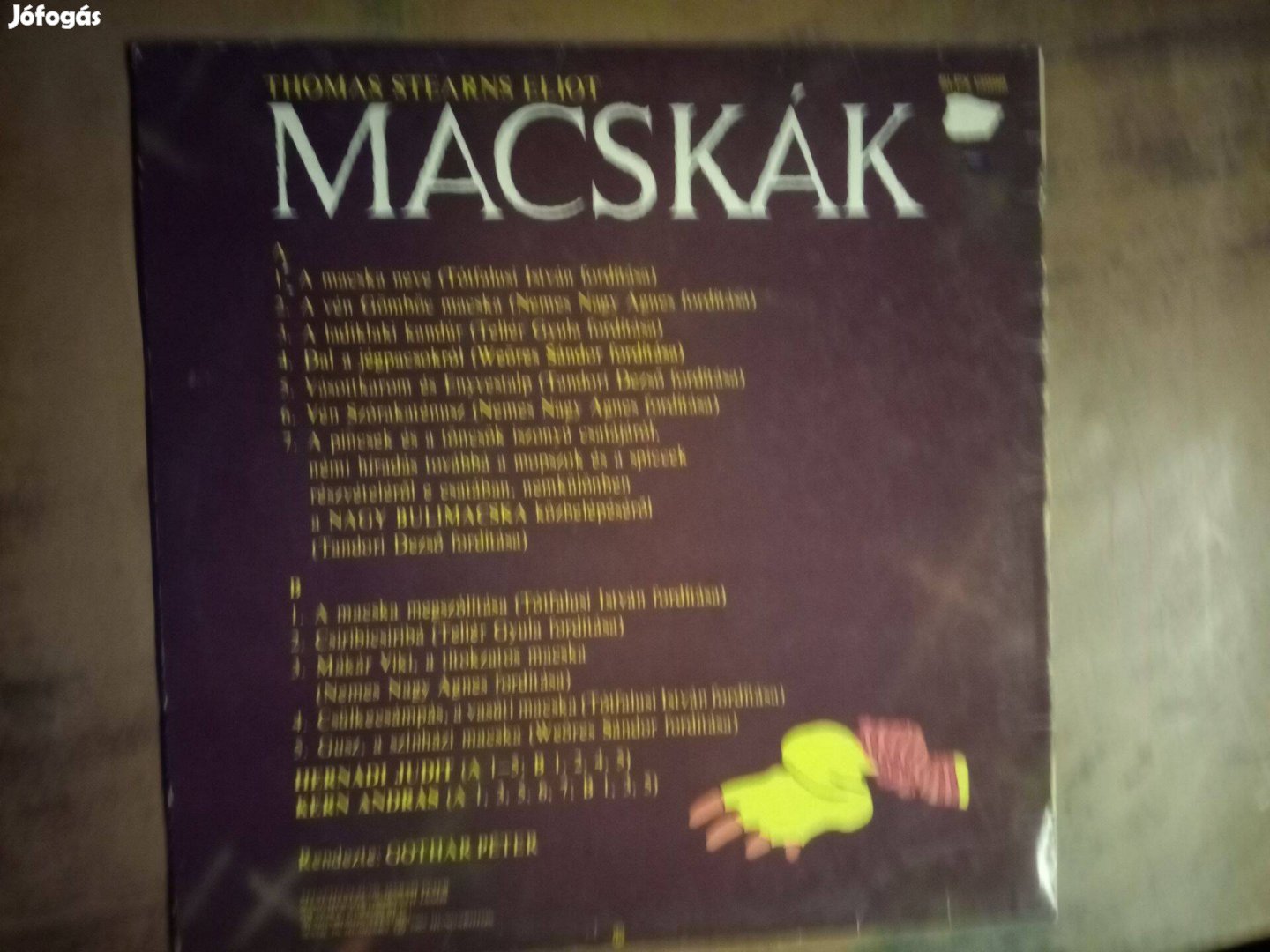 Macskák - bakelit lemez