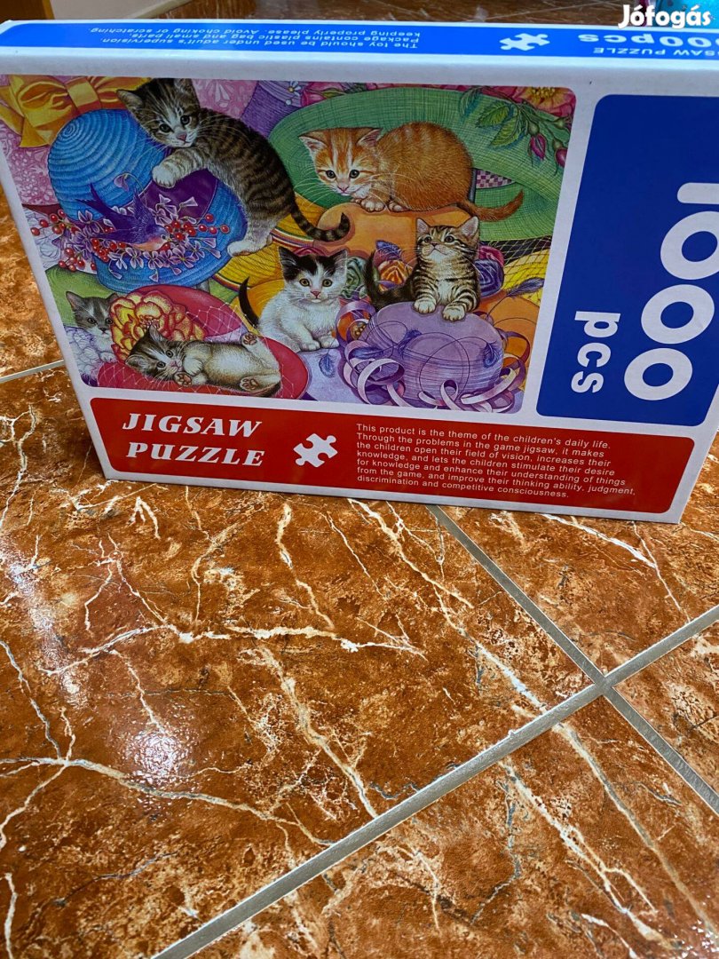 Macskás 1000 darabos Jigsaw puzzle