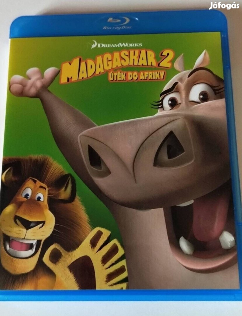 Madagaszkár 2. Animációs Blu-ray Film - Szinkronos! - csere is!