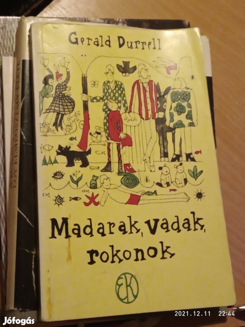 Madarak, vadak, rokonok Gerald Durrell 3000ft óbuda