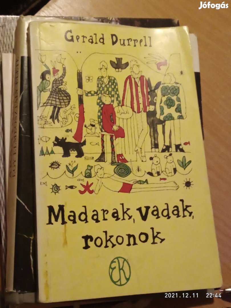 Madarak, vadak, rokonok Gerald Durrell 8000ft óbuda