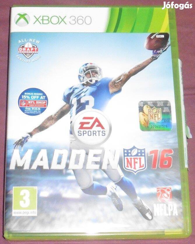 Madden NFL 16 (Amerikai foci) Gyári Xbox 360 Játék akár féláron