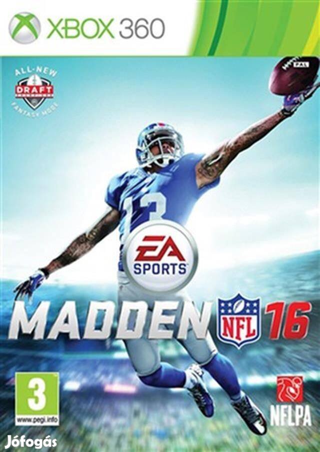 Madden NFL 16 eredeti Xbox 360 játék