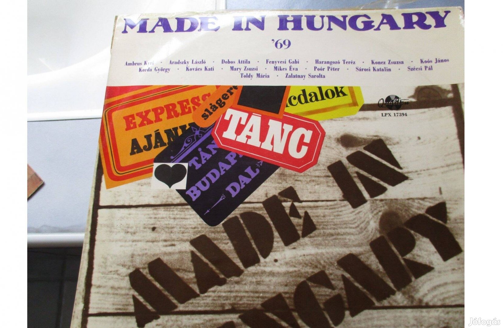 Made in Hungary '69 bakelit hanglemez eladó