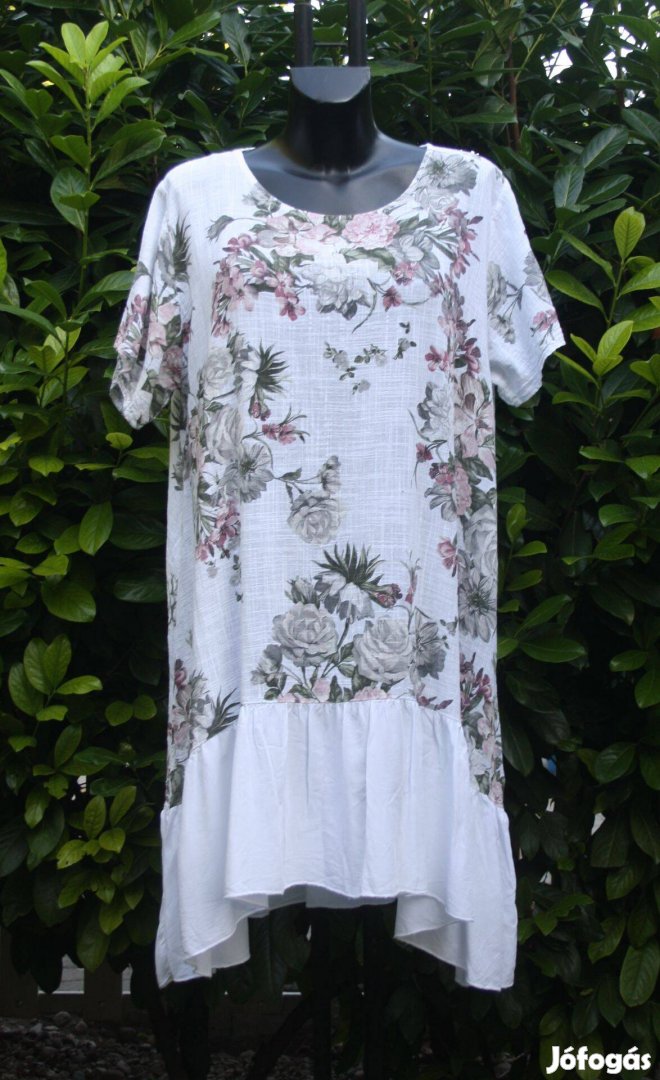 Made in Italy Today100% pamut hosszított tunika 2Xl-3Xl méret