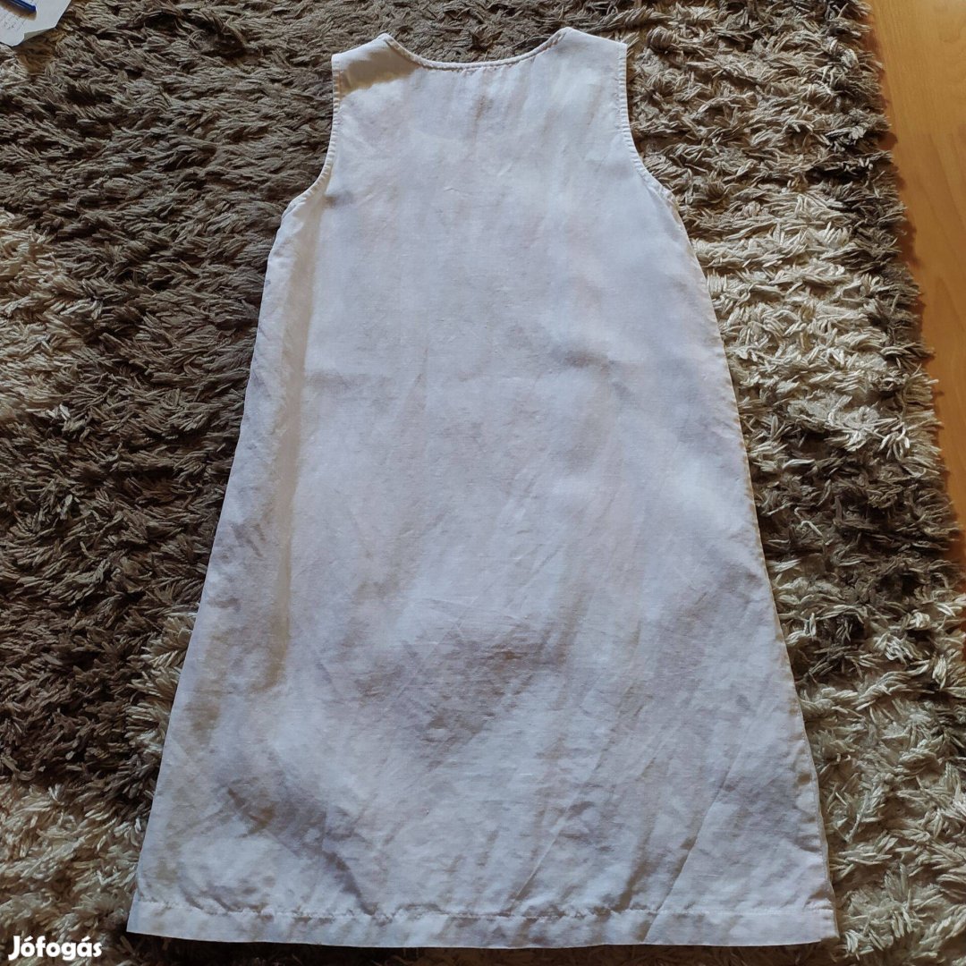 Made in Italy zsebes fehér női ruha 38 M