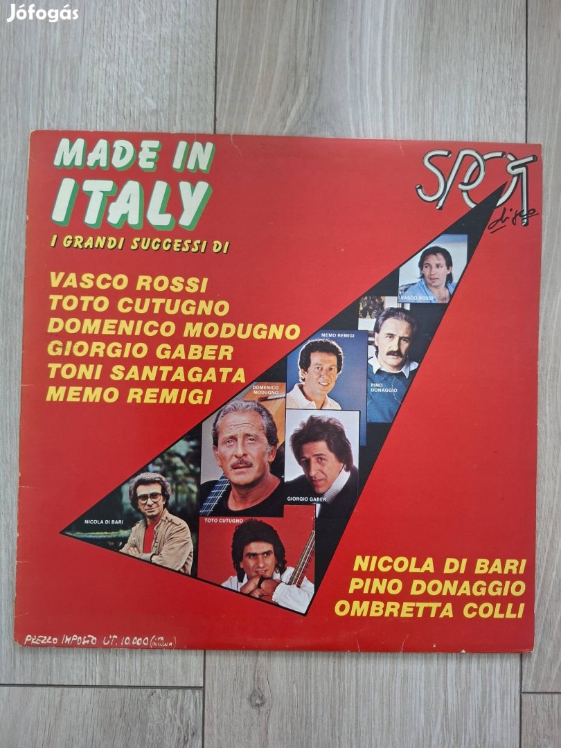 Made in Italy bakelit lemez