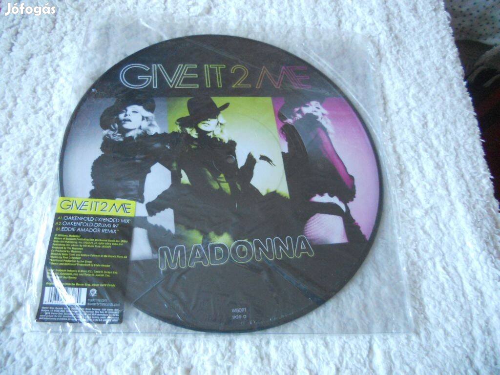 Madonna : Give it 2 me 12" Maxi-singles ( Pictures disc) Új, Fóliás)