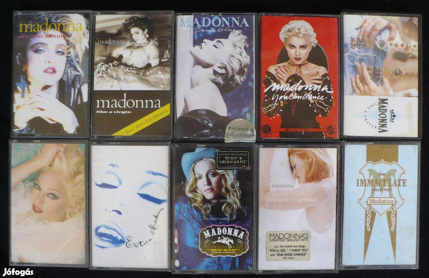 Madonna kazetta-kollekció (10 db)