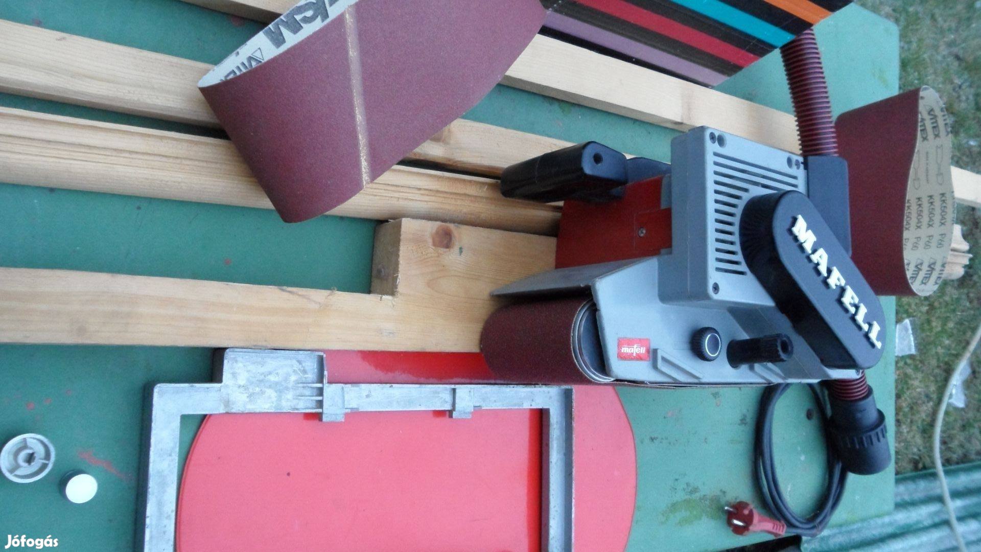 Mafell Festool szalagcsiszoló ra, 115 mm- fém "tüskés" mobil váz