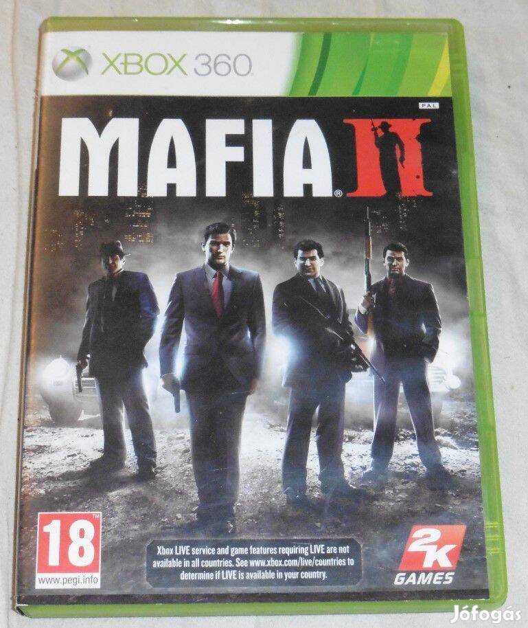 Mafia 2. (Maffia 2.) (Gengszteres) Gyári Xbox 360, Xbox ONE, Series X