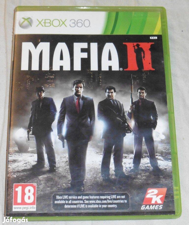 Mafia 2. (Maffia 2.) (Gengszteres) Gyári Xbox 360, Xbox ONE, Series X
