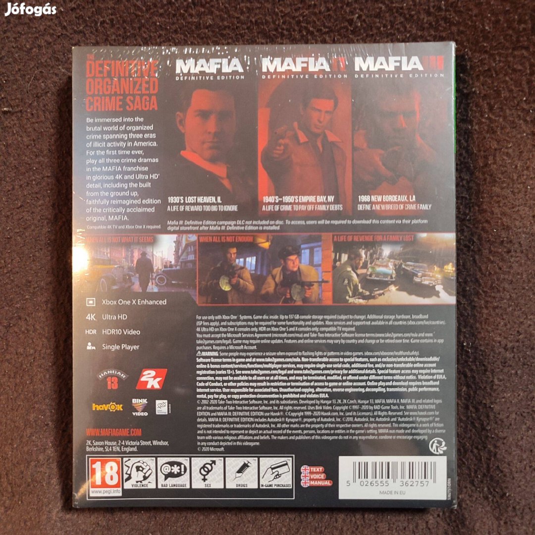 MAFIA TRILOGY -PS4 2K Games TRILOGY