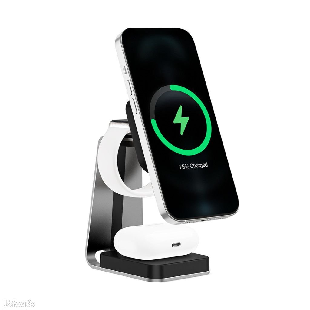 MagSafe induktív töltőállvány 3 az 1-ben LVNSystem LV0879