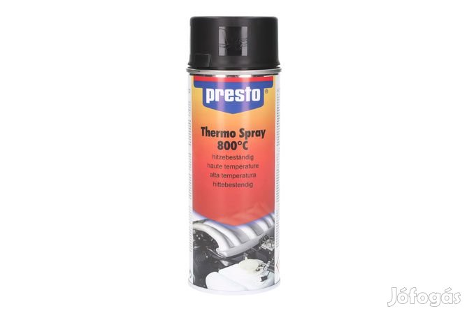 Magas Hőmérsékletű Spray Festék Presto matt fekete 800°C 400ml