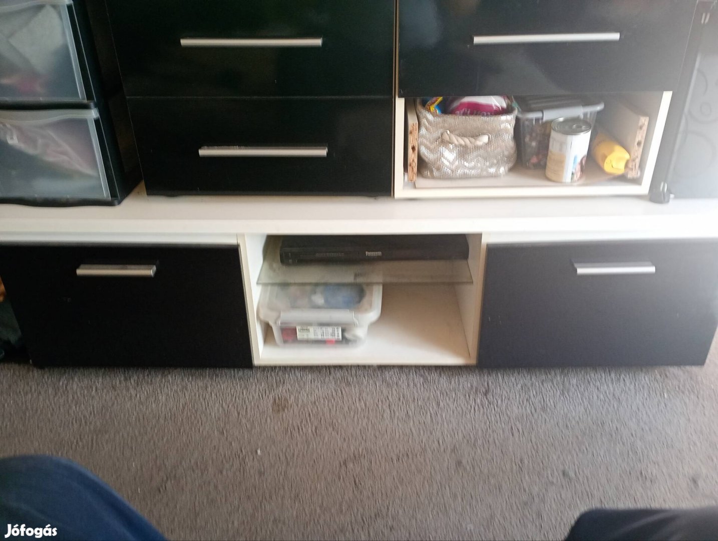 Magasfényű tv állvány alkalmi vétel 