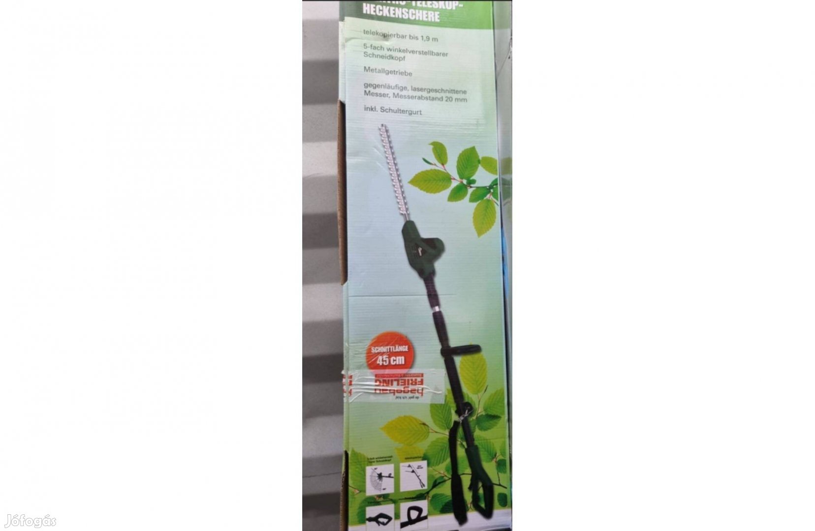 Magassági sövény nyíró, sövényvágó faápoláshoz 450mm vágóhosszal