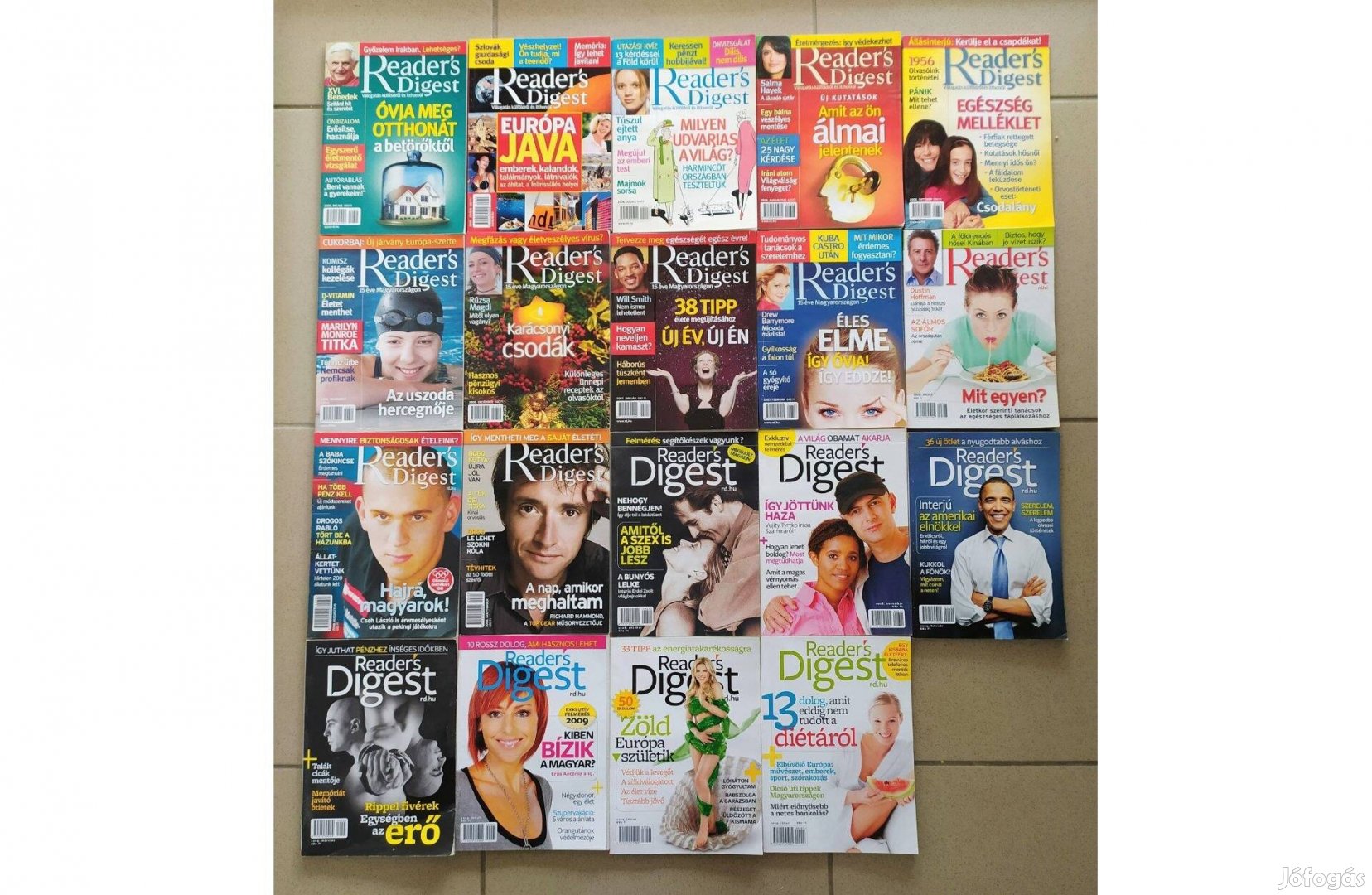 Magazin gyűjtő, Readers Digest folyóirat, 19 újság egyben eladó