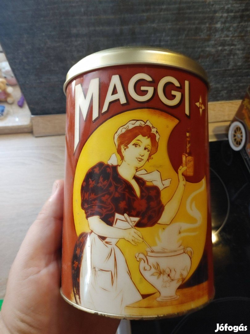 Maggi fűszertartó fém doboz