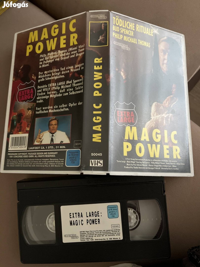 Magic power extralarge Bud Spencer vhs kazetta német.