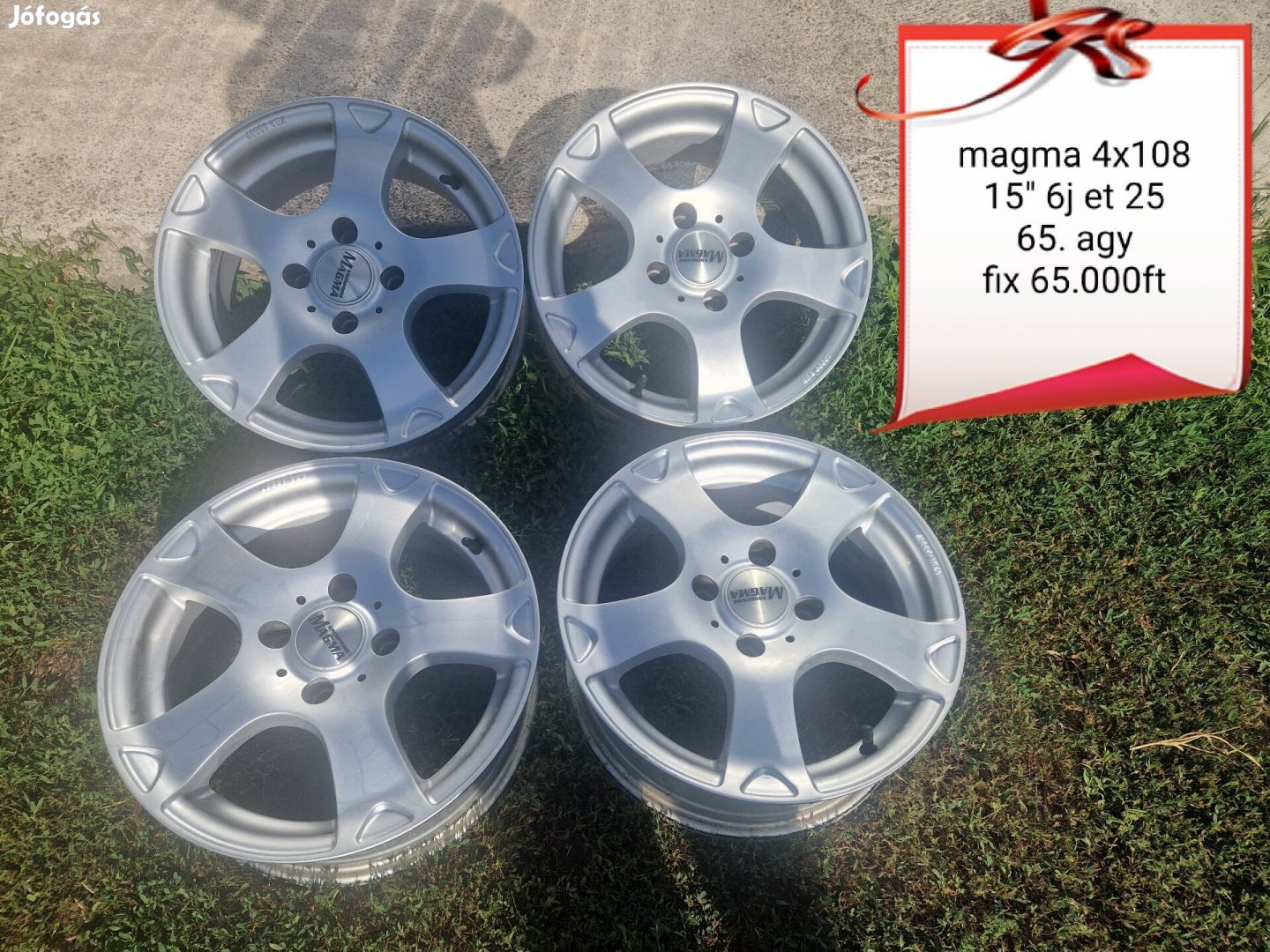 Magma 4x108 Peugeot/citroen  15 col alufelni szett 