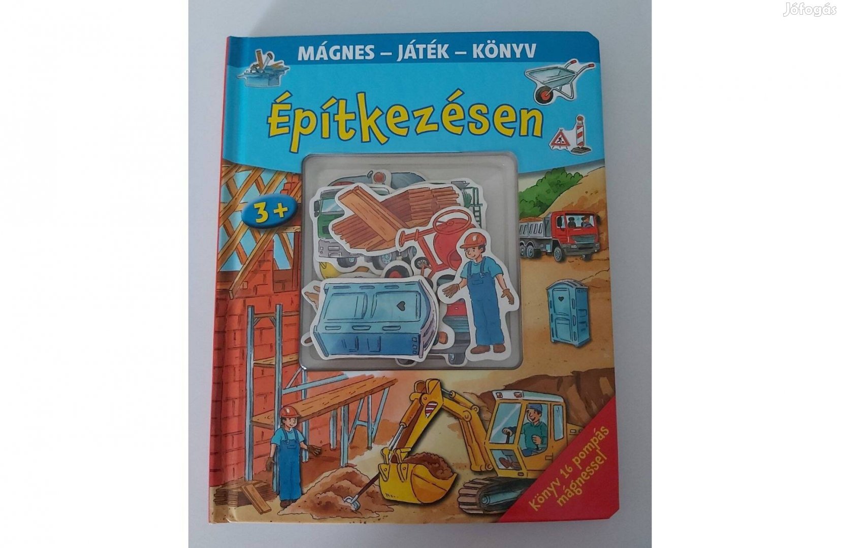 Mágnes játék könyv: Építkezésen