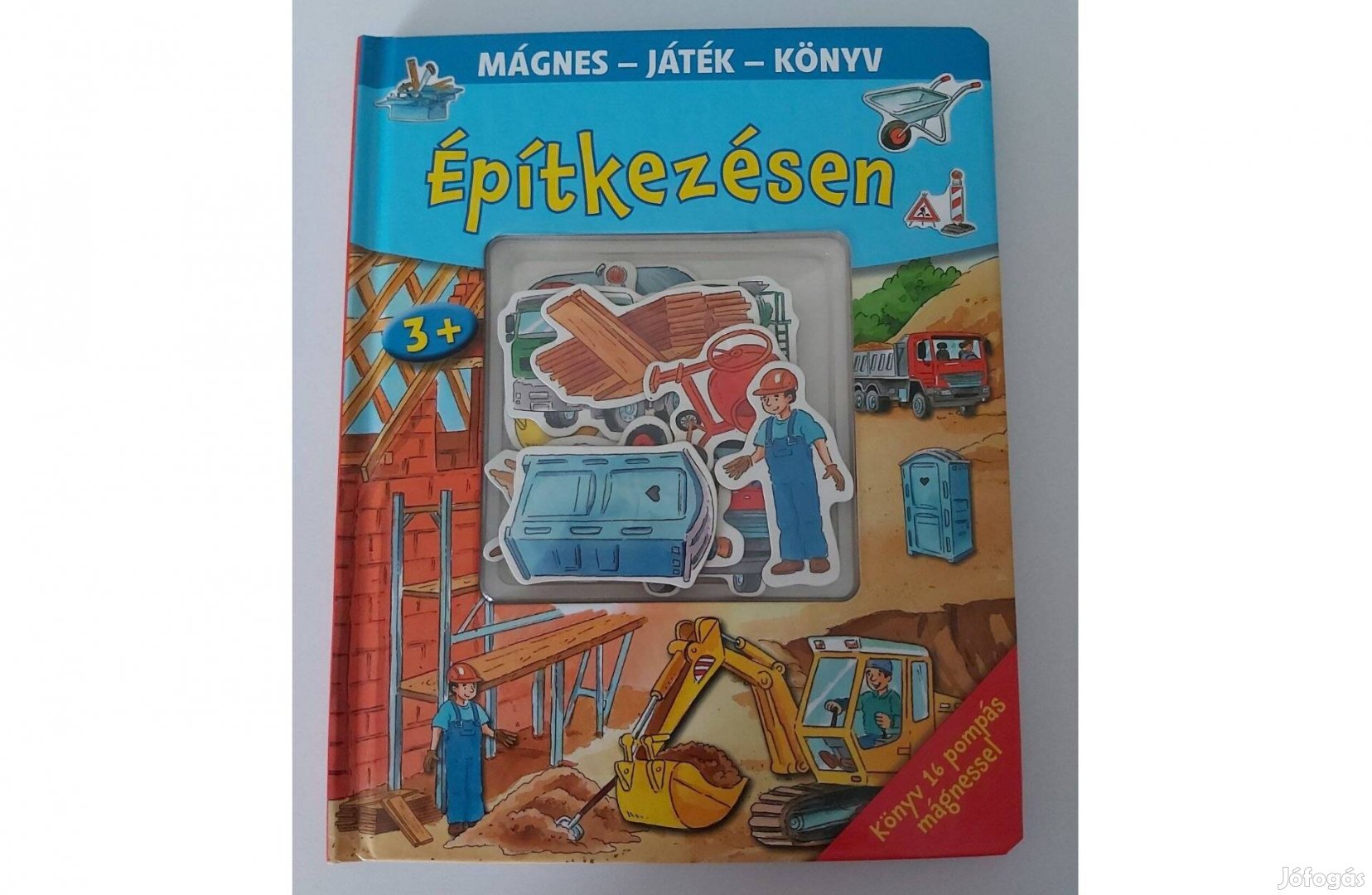 Mágnes játék könyv: Építkezésen