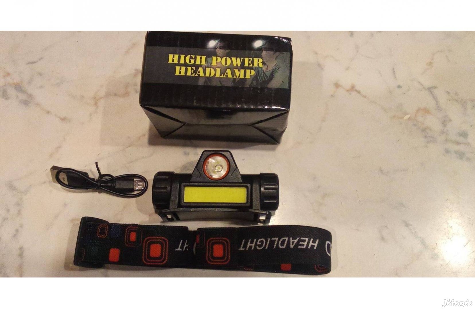 Mágneses tölthető fejlámpa 1000ft