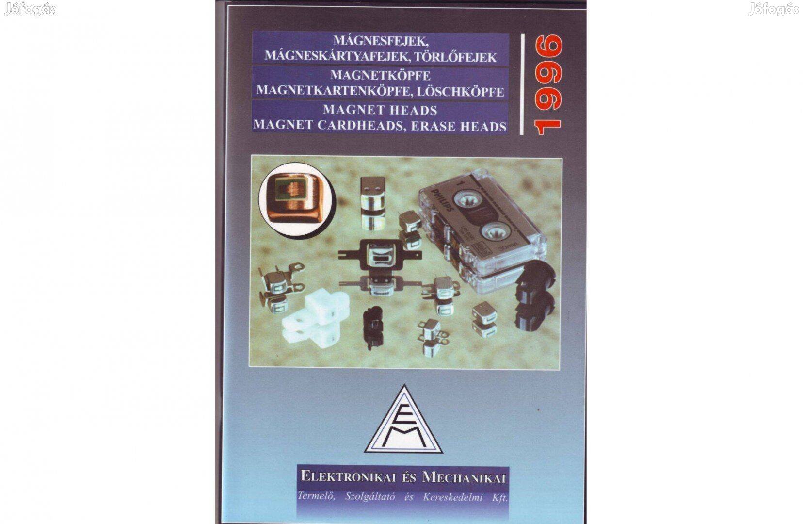 Mágnesfejek , magnófejek katalógus ,1996-os kiadás