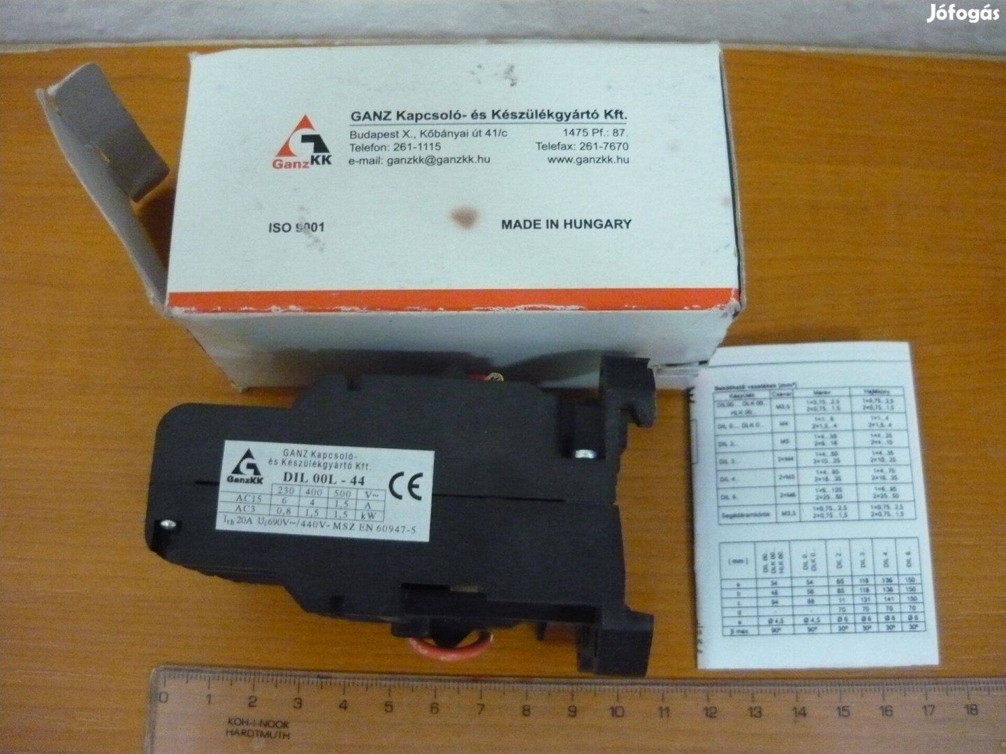 Mágneskapcsoló DIL 00L-44