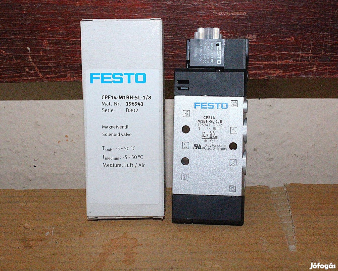 Mágnesszeleptömb pneumatikus 5/2 új Festo ( 7108 )