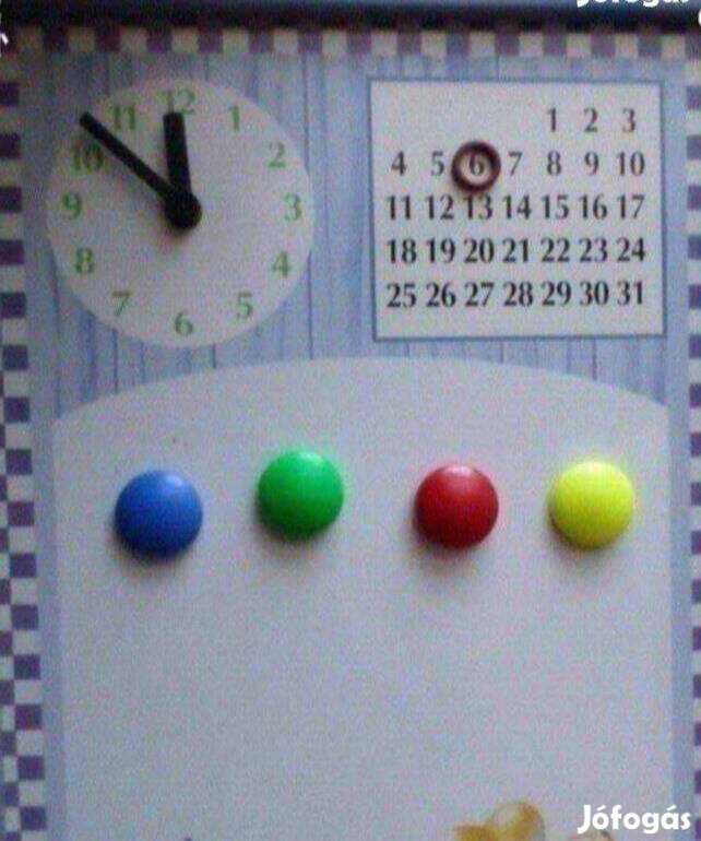 Mágnestábla konyha óra falióra Új 2 az 1-ben