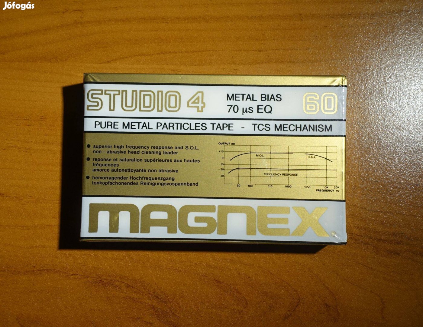 Magnex Studio 4 60 bontatlan metál kazetta 1980-ból deck