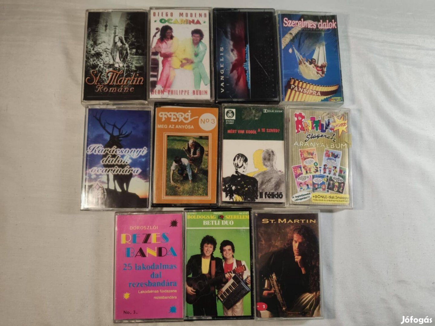 Magnó kazetta, műsoros, kazetta 11 db összes 990 Ft -ért