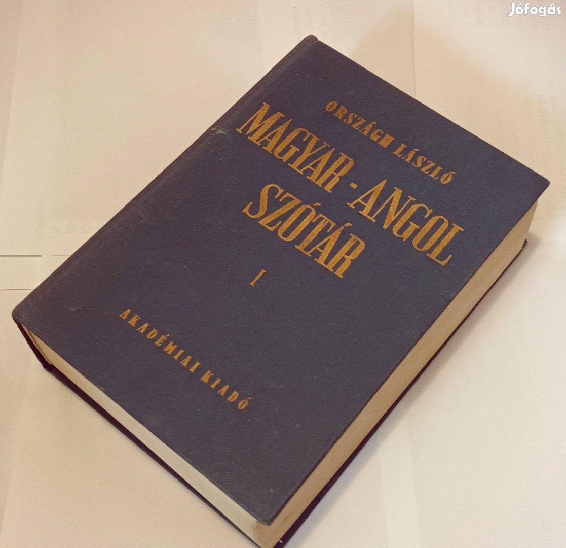 Magyar-Angol nagyszótár eladó (Országh László) Első kötet A - K